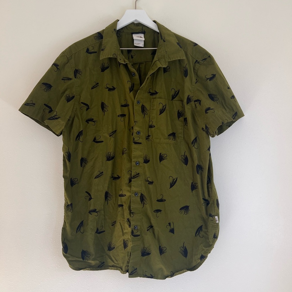 Mens North Face Fly Fishing Button Up Size XL